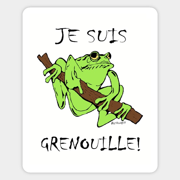 Je Suis Grenouille! Magnet by RockettGraph1cs